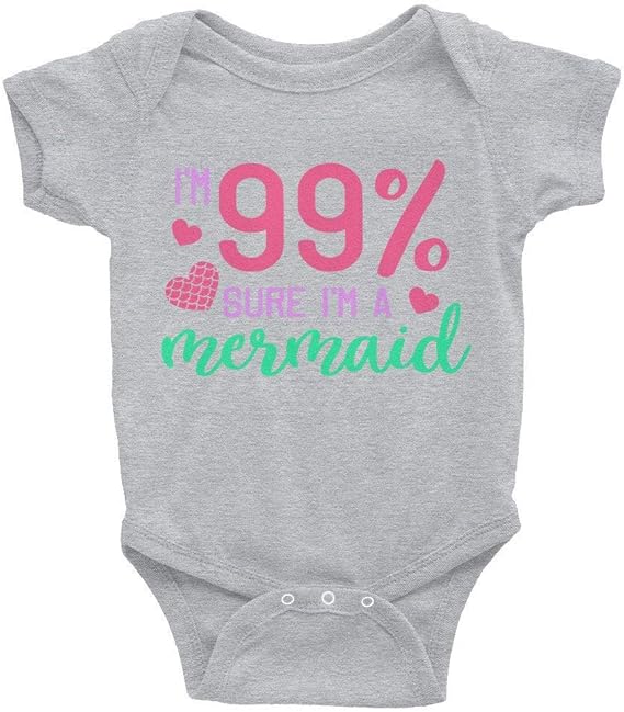 Promini Funny I'm 99% Sure I'm A Mermaid Baby-Body: Amazon.de: Bekleidung