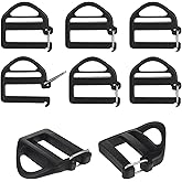 Tweruna 8 Pack Backpack Buckle Replacement, 25mm/1in Replacement Buckles for Backpacks, Strap Clips with Open Lock for Backpack Bag Outdoor Equipment