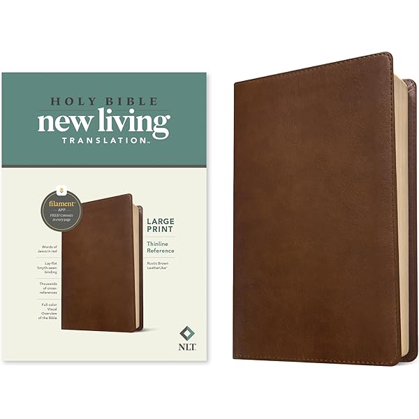 NLT Personal Size Giant Print Bible, Filament Enabled (LeatherLike