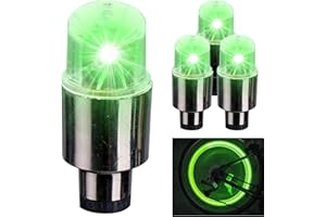 Bike Wheel Lights, 4pcs Bike Tire Lights, Waterproof Bicycle Wheel Lights, High Light Transmission Bike Lights for Wheels (Gr