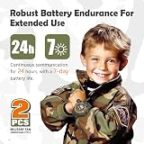 zeeloopbee Rechargeable Kids Walkie Talkies Long Range Flashlight Toy Ages 4-12 view 6