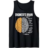 Engineers Brain Funny Mechanical Problem Solving Engineer Tank Top