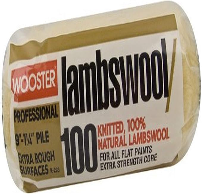 Wooster Brush R2939 Lambswool 100 Roller Cover, 11/4Inch Nap, 9Inch, Paint Rollers Amazon