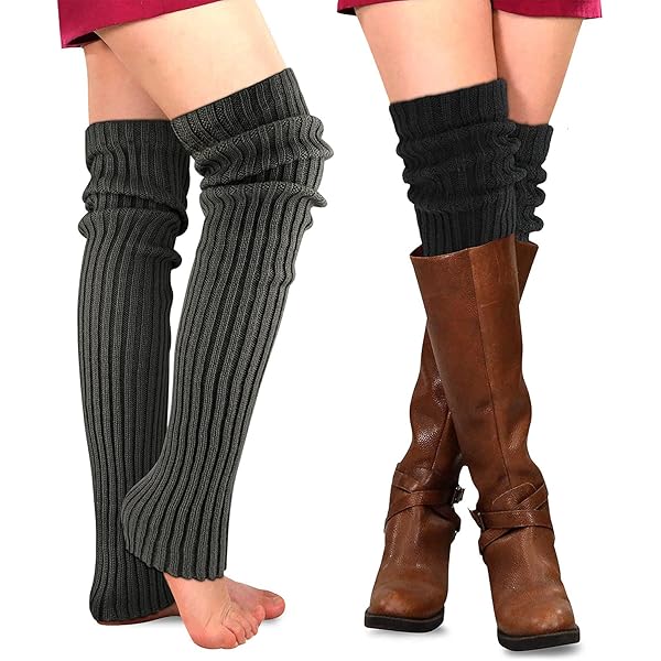 yeabwps Leg Warmers Arm Warmers Knee Warmers 2Pcs Include Black