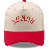 SoGoNati Two-Tone Cotton Baseball Cap with Embroidered Western Sayings - Adjustable Cowboy Style Hat for Men and Women