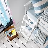Design Elements Tuva Cabin Bed with Bunk, Slide & Play Area - White view 5