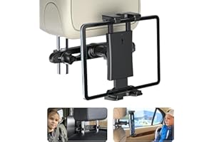 OHLPRO Car Back Seat Tablet Holder, Car Headrest Mount for iPad, Road Trip Essentials for Kids, Fits All 5-13" iPad Pro Air Mini, Galaxy, Fire, Android Tablet Stand