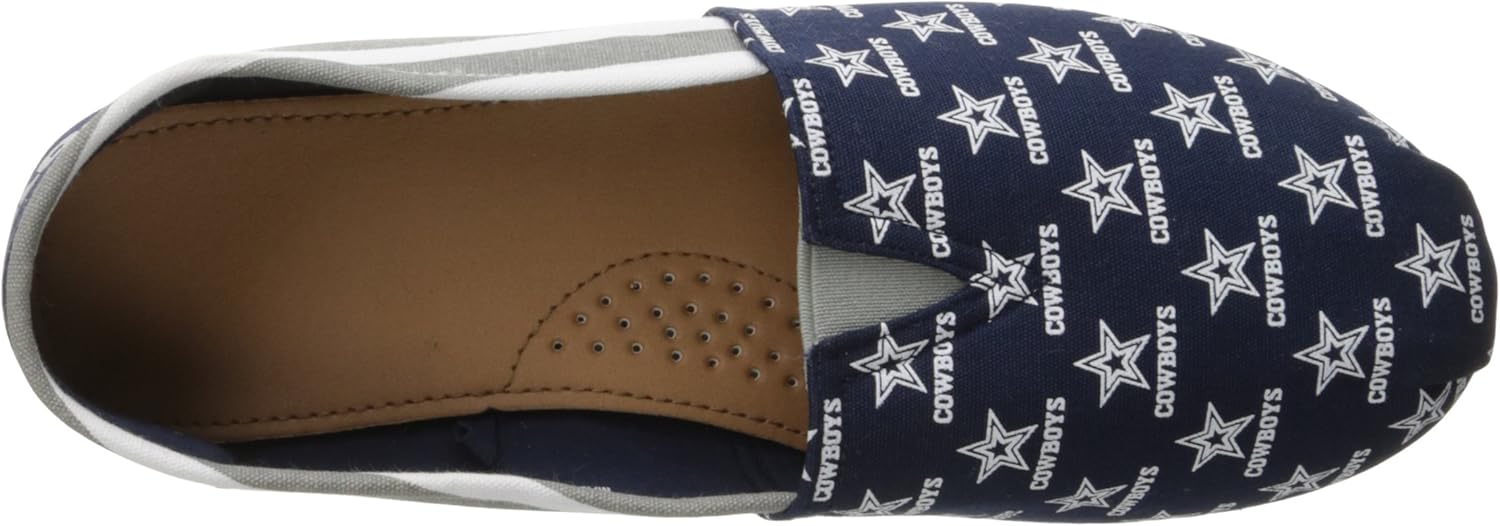 FOCO NFL Canvas Stripe Slip On Shoes : Clothing