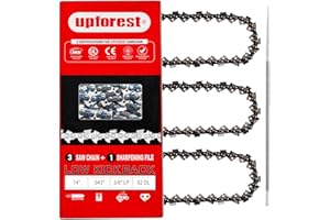 UPFOREST 14" Chainsaw Chain Fits Ego CS1400, CS1401, Makita XCU03 XCU04 XCU08 Worx WG384.9 KOBALT KCS 4040-06 Ryobi RY40502 E-00228 Husqvarna R52,GREENWORKS 2023402CT,SKIL CS4555-10(3 Chains)(90MOPX52)