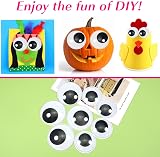 TOAOB 8pcs Large Googly Eyes 40mm 50mm Self Adhesive Craft Wobbly Eye view 3