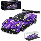 Super Sports Car Building Set with Display Case,Model Gift for Adult,316Pcs | Racing Super Sports Car Building Block Set,Challenging Model Gift for Adults, 316Pcs