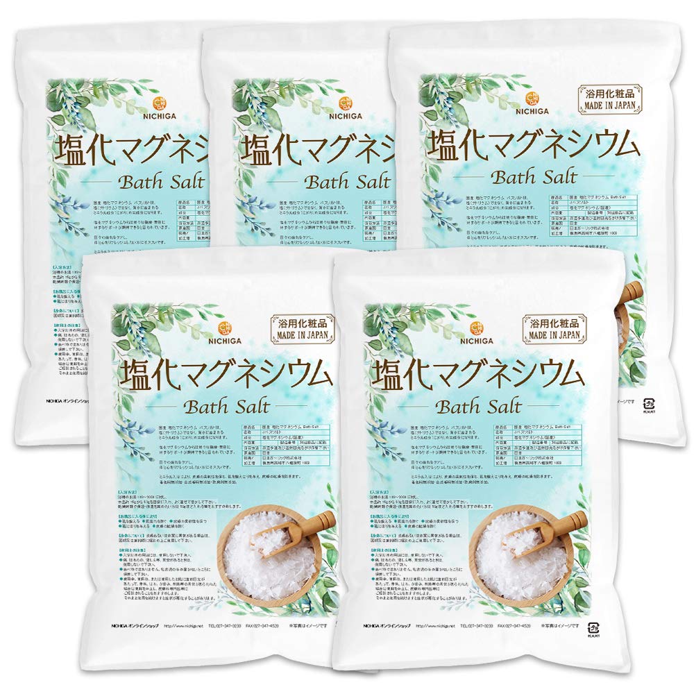 NICHIGA(ニチガ) 国産 塩化マグネシウム Bath Salt 3.5ｋｇ×5袋 保湿 浴用化粧品 フレーク 着色料無添加 合成香料無添加 防腐剤無添加 TK4 の商品画像