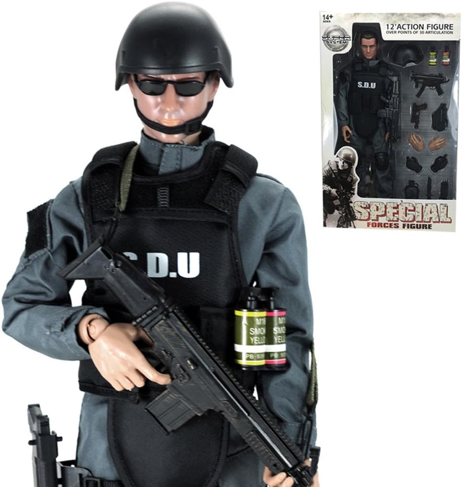 MaYao Upgraded 12" Poseable Special Forces Action Figure Newest 1:6 SDU Stand Bendable Soldier Figure Model Toy