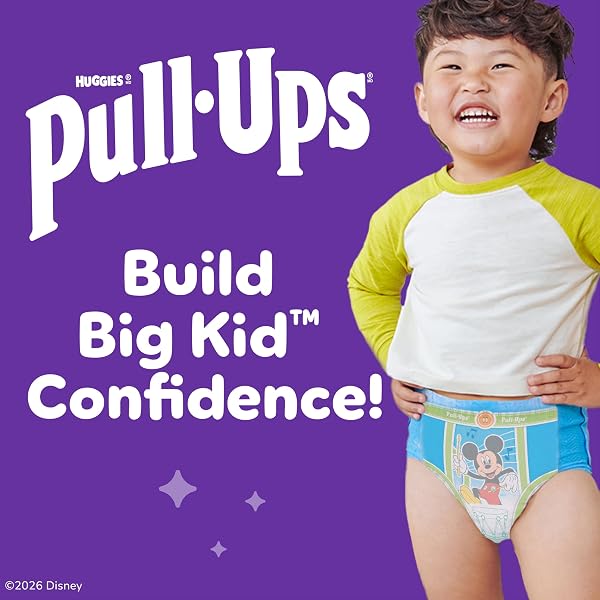 PULL-UPS BOYS’ POTTY TRAINING PANTS, SIZE 4T-5T TRAINING UNDERWEAR (38-50 LBS), 99 COUNT