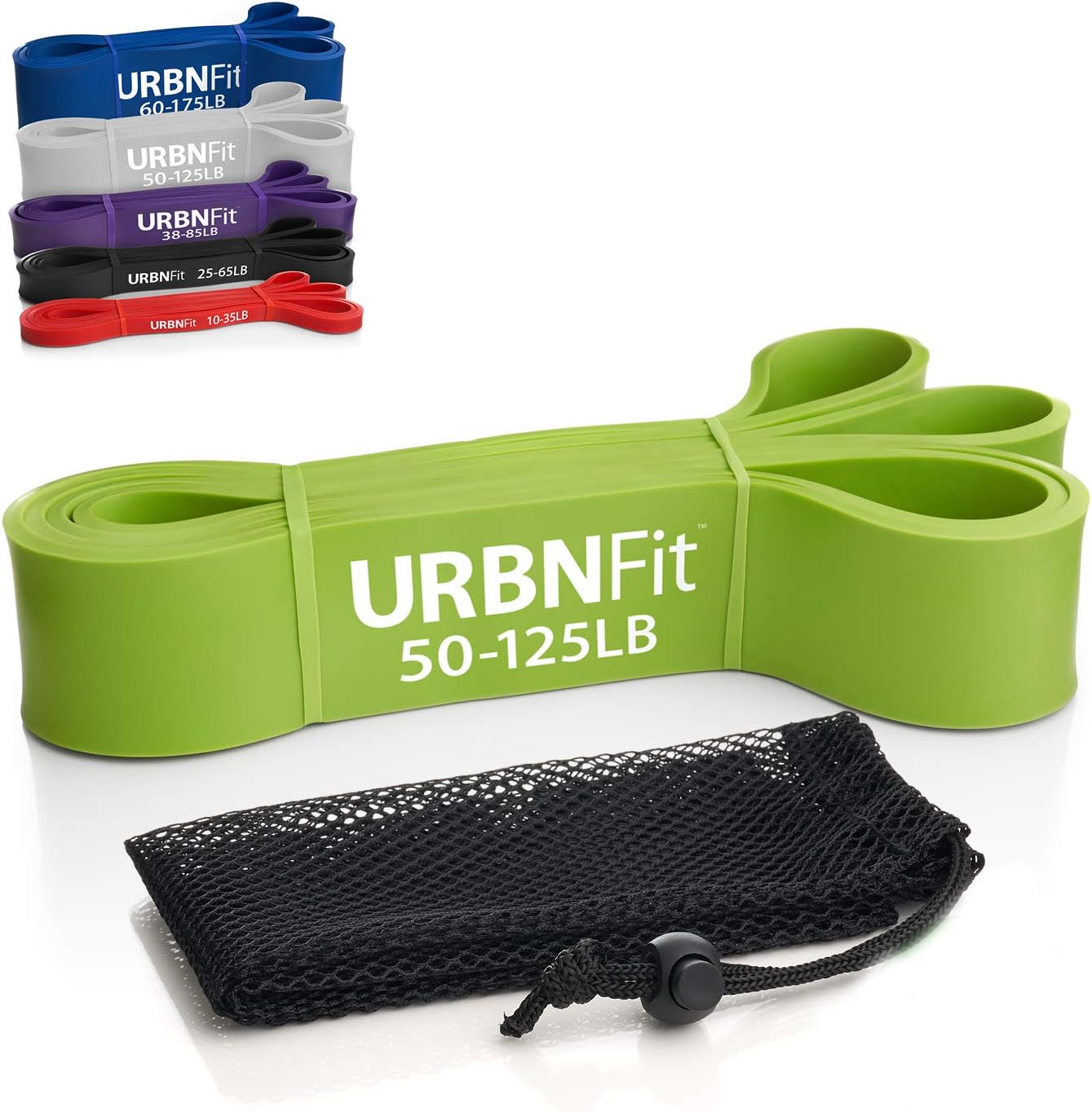 Pull Up Assist Bands - Resistance and Exercise Band - for Pull-Up Help, Crossfit, Powerlifting, Yoga, Pilates, Strength Training and Workouts - Mobility Bands for Stretching and Fitness