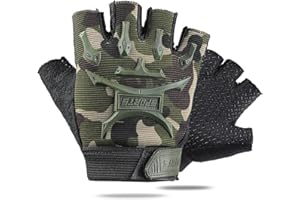 Kids Cycling Gloves Fingerless Bicycle Gloves for Boys Girls Anti-Slip Children Cycling Mittens for Bike Riding Outdoor Sport