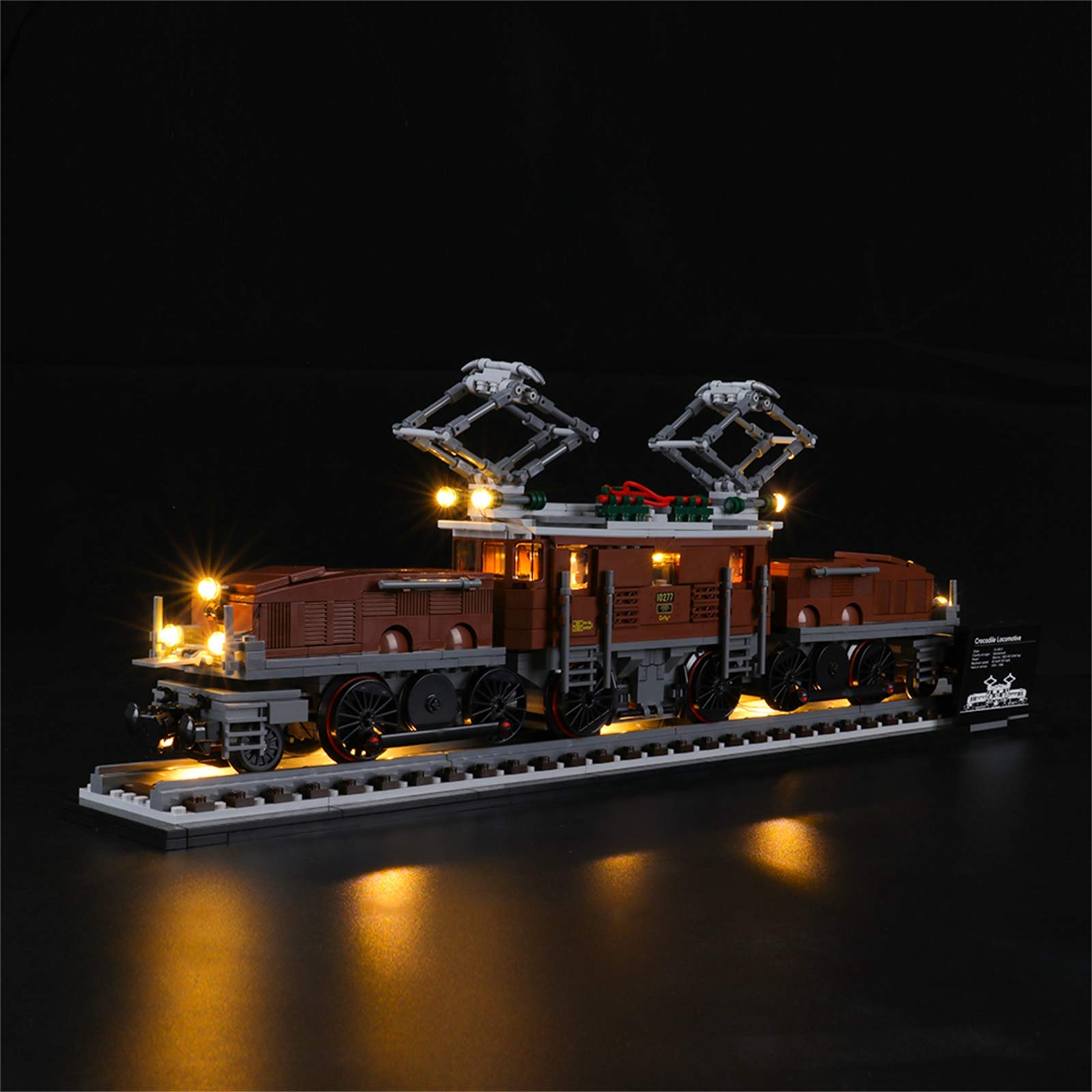 LIGHTAILING Light Set for (Creator Expert Crocodile Locomotive) Building Blocks Model - Led Light kit Compatible with Lego 10277(NOT Included The Model)