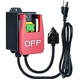 110V Single Phase On/Off Switch, Ortis Router Table Switch with Large Stop Sign Paddle Easy Contact for Quick Power Off for T