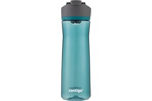 Contigo AUTOSEAL Cortland 24oz Water Bottle BPA-Free Plastic Spill Leak-Proof Lid and Carry Handle Dishwasher Safe Spirulina