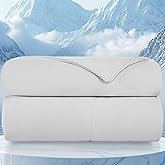 Topcee Cooling Comforter-Cooling Blanket Everlasting Cold Touch for Hot Sleepers-Q-max>0.45 Double-Sided Lightweight Design Summer Ice Blanket for Night Sweats-Grey Queen Size (90"x90")