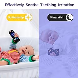 Hooku 2 Pack Silicone Teething Toys for Babies 0-6
