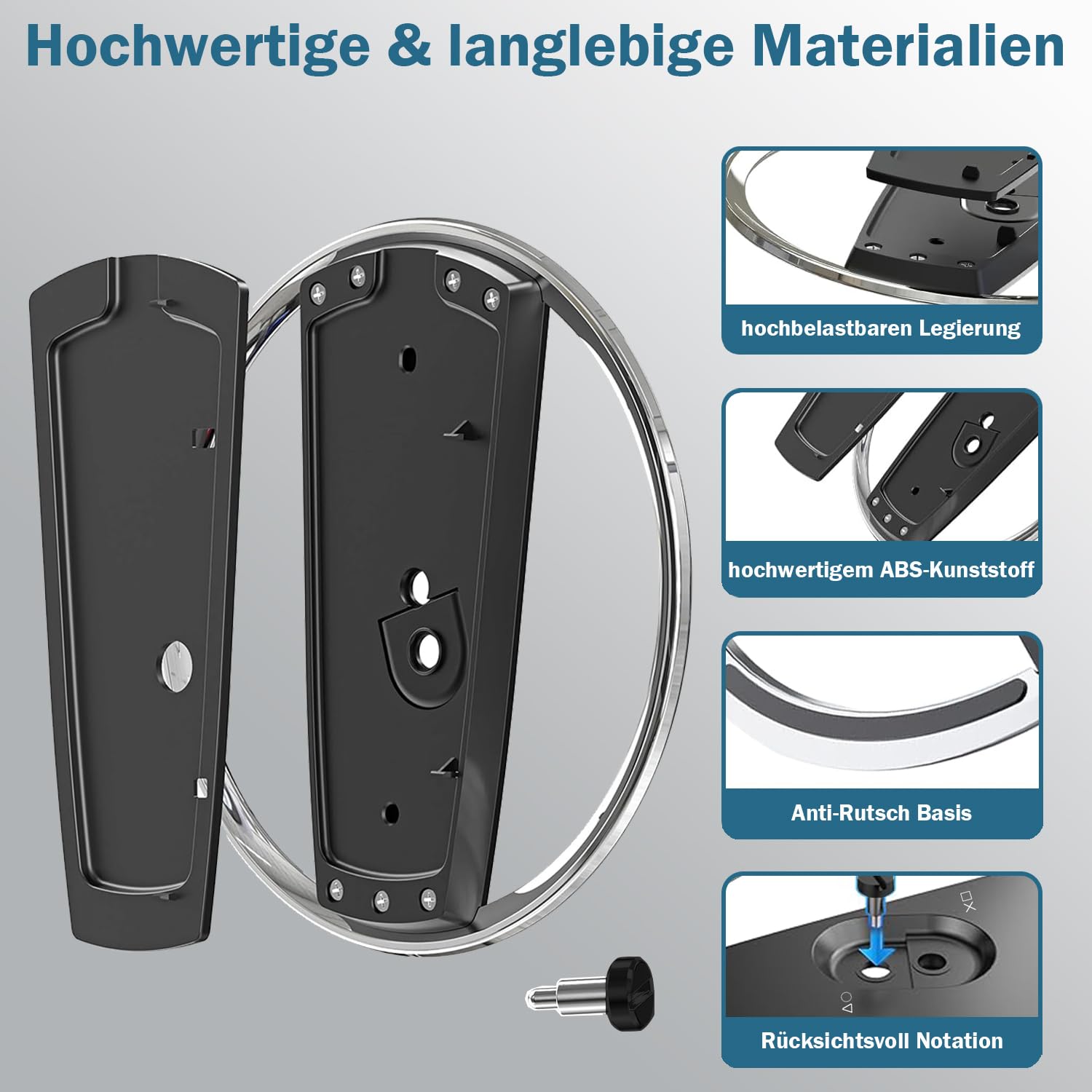 BYZANDQI Vertikaler Standfuß für PS5 / PS5 Pro / PS5 Slim Konsole 3