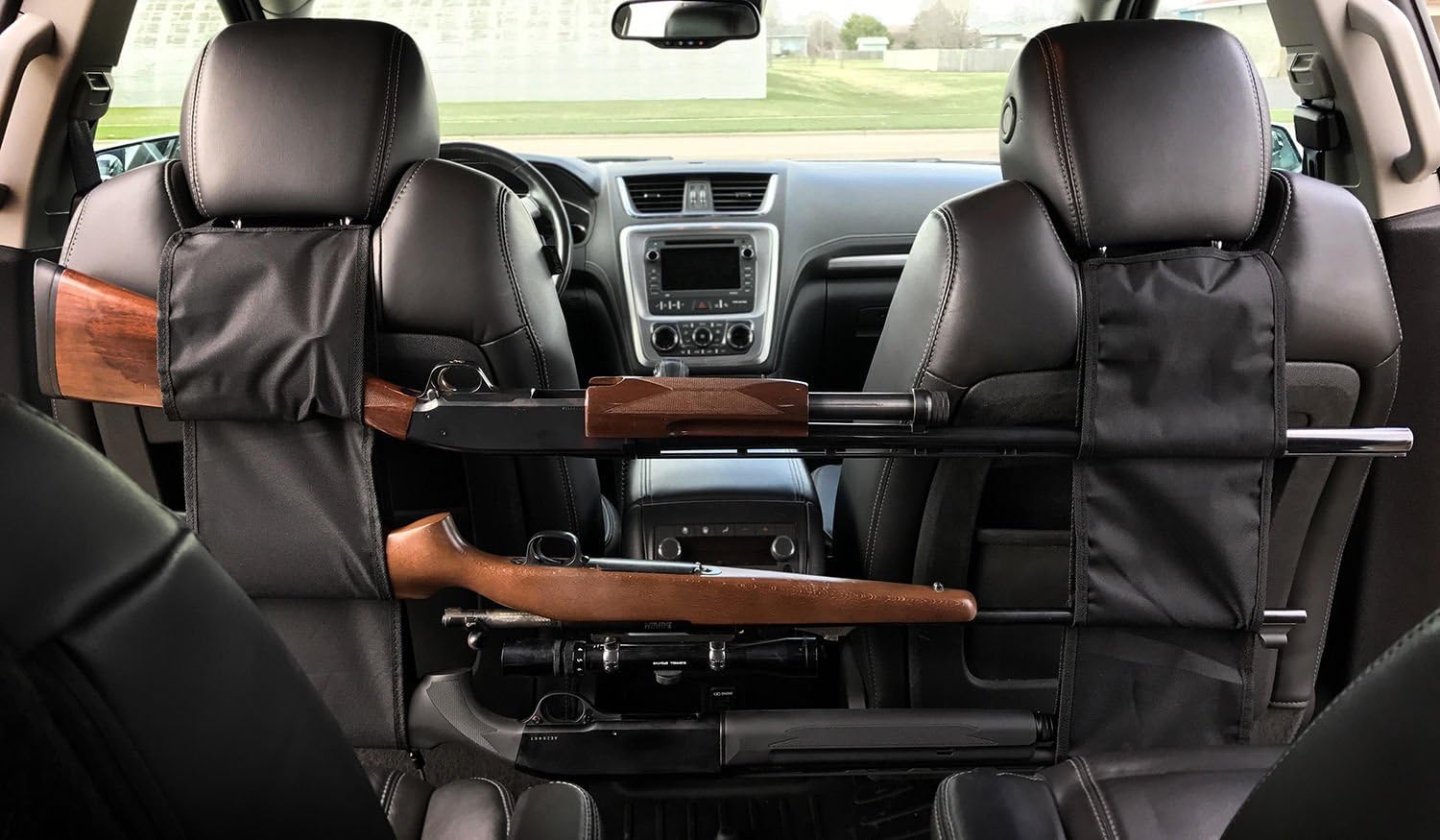 PRETTYGAGA Car Concealed Seat Back Gun Rack to Hold 3 Rifles: Sports & Outdoors