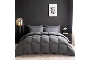 WENERSI Feather Down Comforter King Size,Hotel Style Bedding Comforter,750+ Fill Power,1200TC,100% Organic Cotton Fabric,All Season White Duvet Insert