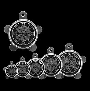 Kitchen Silicone Stretch Lids Food Storage Seal Cover Reusable Expandable Keep Fresh Dishwasher Refrigerator Microwave Oven Fit Various Sizes Shapes Containers for Bowls Cups Plates Boxes Safe 6pcs