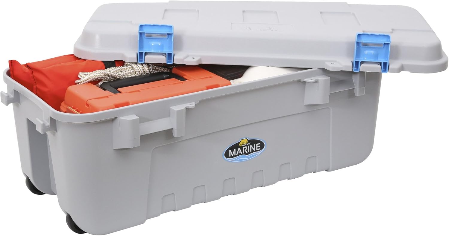 Plano Marine Box with OR Seal Marine, Grey/Blue, 68Quart