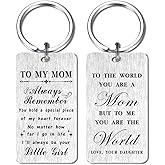 HYHYDHP Mom Christmas Keychain from Daughter - Daughter's Thank You Mom Birthday Keychain Present