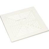 Broan-NuTone BP90 Replacement Grille For 688 Fan , White, 9 In. x 9.25 In. x 0.325 In. with 7.25 and 7.5 in. housing