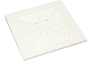 Broan-NuTone BP90 Replacement Grille For 688 Fan, White, 9 In. x 9.25 In. x 0.325 In. with 7.25 and 7.5 in. housing