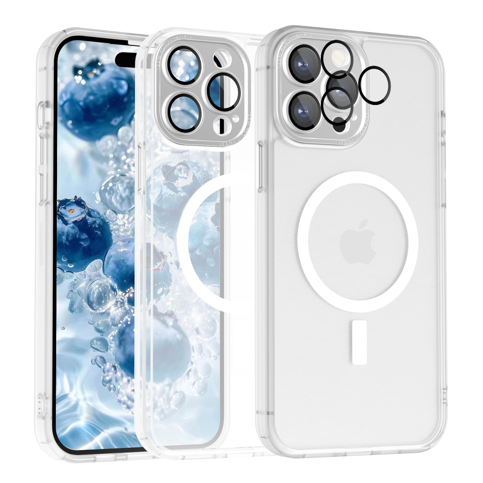 iPhone 14 Pro Max Magnetic Silicone Case, Hany Case iPhone 14 Pro Max Magnetic Lightweight Thin Matte Touch Camera Protection Scratch-Resistant Anti-Yellow Protection Shockproof Case