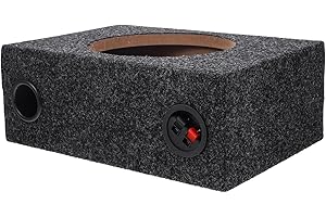 ULTECHNOVO DIY 8 Inch Subwoofer Speaker Box Car Audio Enclosure with Zinc Alloy Components for Easy Installatio
