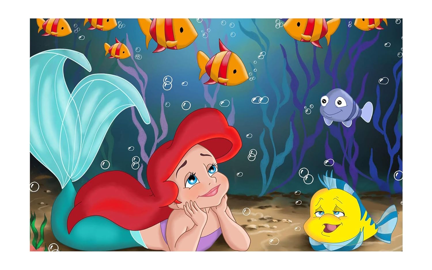 Yellow Alley Fish Cartoon Poster Disney Characters Cartoon Poster Children Poster High Resolution 300 Gsm 12 X 18 Amazon In Home Kitchen
