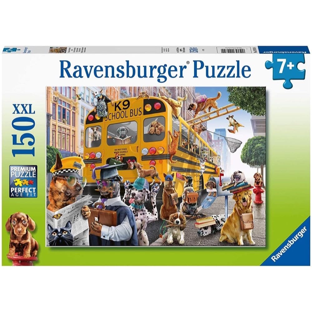 Ravensburger - Pet School Pals - 150 Piece Jigsaw Puzzle - Colorful Canine Antics - Bold, Bright Imagery - Ideal Gift - Premium Quality - Screen-Free Fun - MESH Accredited for Kids Age 7+