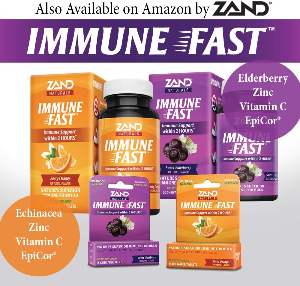 Zand Insure Immune Support | Herbal Liquid Echinacea Supplement | Features Elderberry, Chamomile, Ginger & Valerian | 4 oz: Health & Personal Care