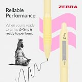 Zebra Pen Z-Grip Smooth Ballpoint Pens Black Ink 5 Pack Pastel Shoulder Barrel view 5