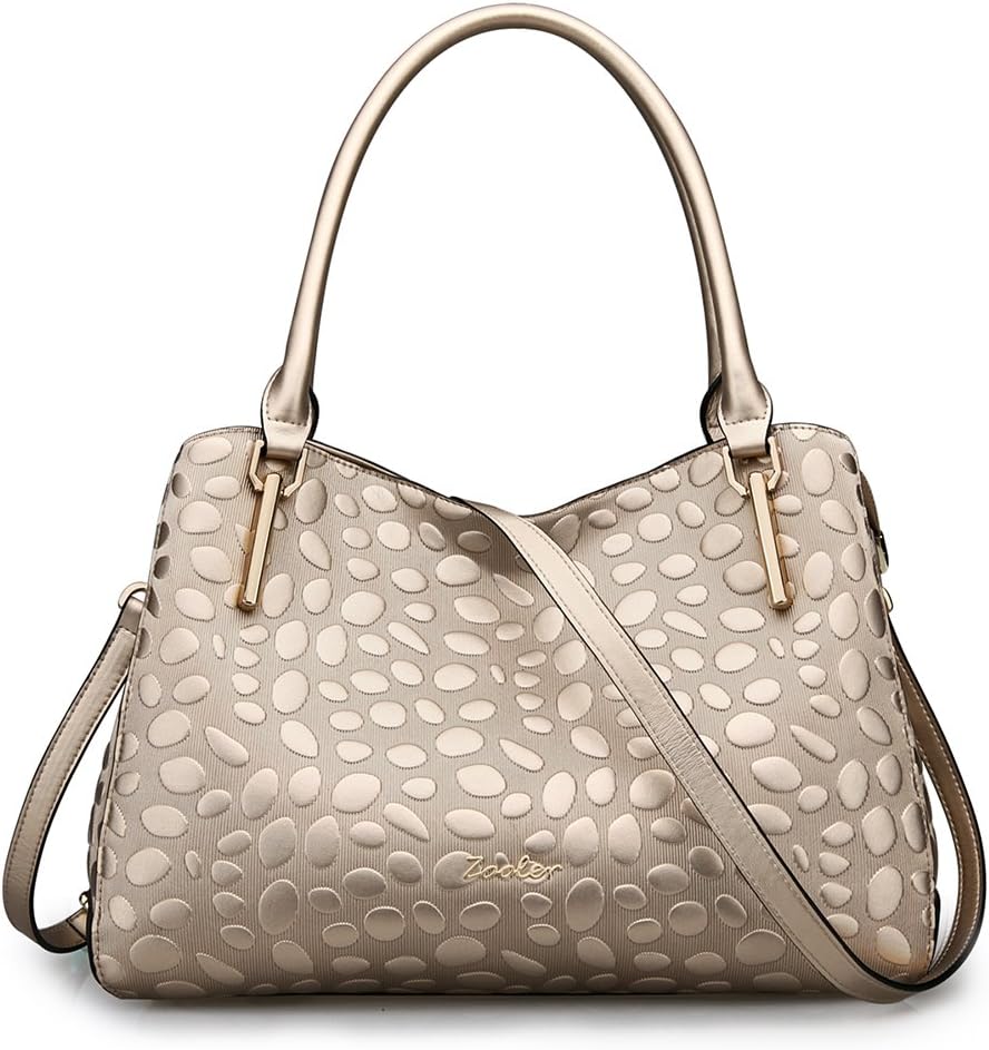 ZOOLER Genuine Leather Handbags Top Handle Bags Crossbody Bag Large Tote