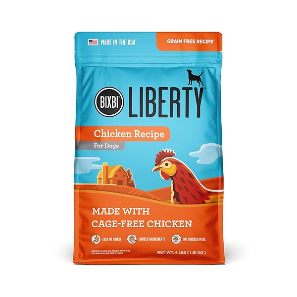 BIXBI LIBERTY GRAIN-FREE DRY DOG FOOD, CHICKEN RECIPE...