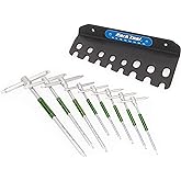 Park Tool THT-1 - Sliding T-Handle Torx Compatible Wrench Set, Silver | Blue/Silver THT-1