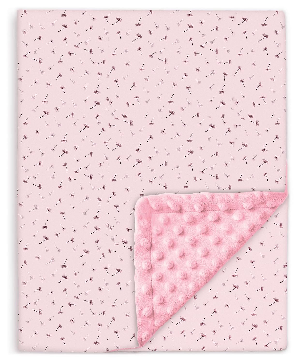 Baby and Toddler Blanket in Cotton and Soft Minky Oeko Tex - 75x100 cm - Thick Cot Blanket Polyester Filling - Comfort - Baby Swaddle, Comforter, Nap, Preschool - Newborn Gift for Girl or Boy — image 1