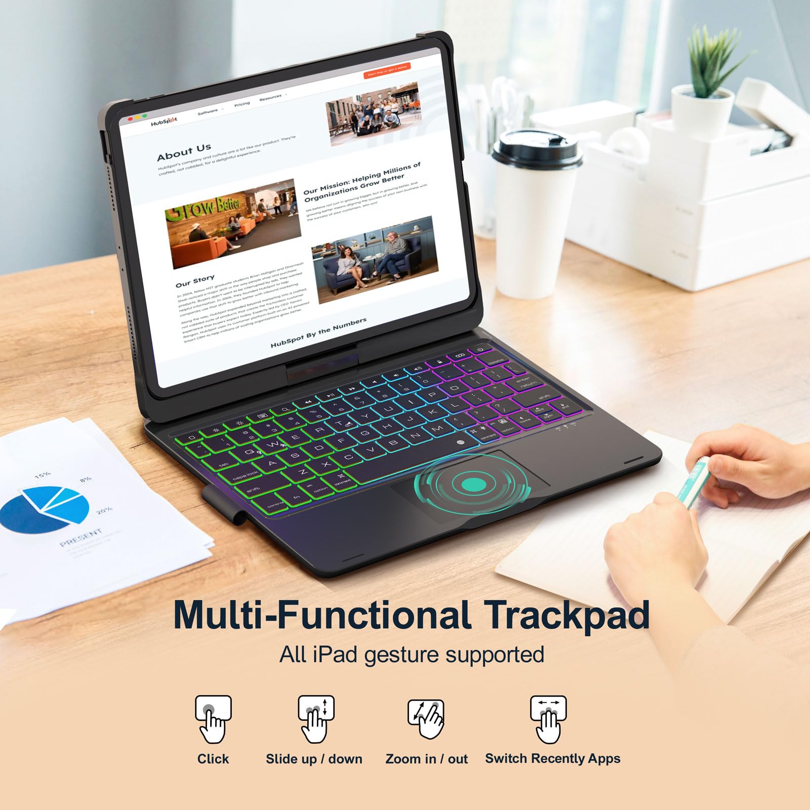 Baisla iPad 10th Generation Case with Keyboard 10.9