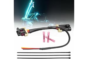 RED WOLF Tail Light Whip Power Harness for 2012-2023 Can Am Maverick X3, Max, X-DS, Lamp License Plate Brake Tail Light Power Pigtail Adapter for 12V Accessory