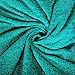 Summer Chenille Throw Blanket with Decorative Fringe Lightweight Cover for Couch Sofa Bed Chairs Furniture Home Decor Teal