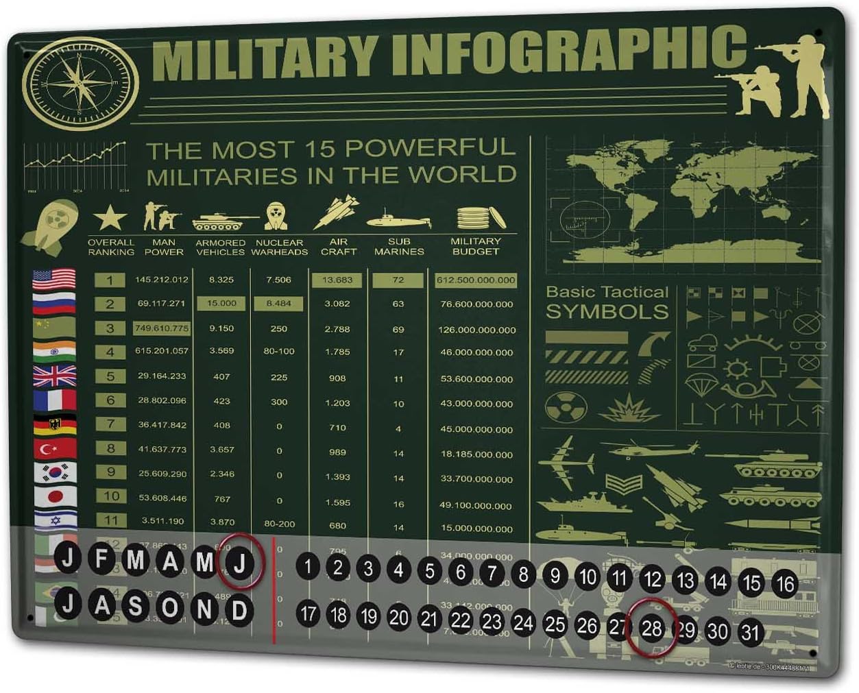 Wandkalender 2019 Jahreskalender Dauerkalender 2020 Kalender 2021 Terminplaner Fotokalender Waffe Armee Info Grafik Metall Magnet Amazon De Burobedarf Schreibwaren armee kalender 2021