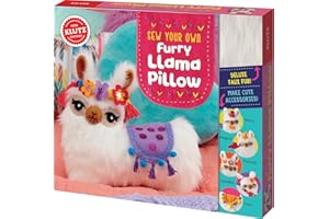 KLUTZ Sew Your Own Furry Llama Pillow Craft Kit Medium
