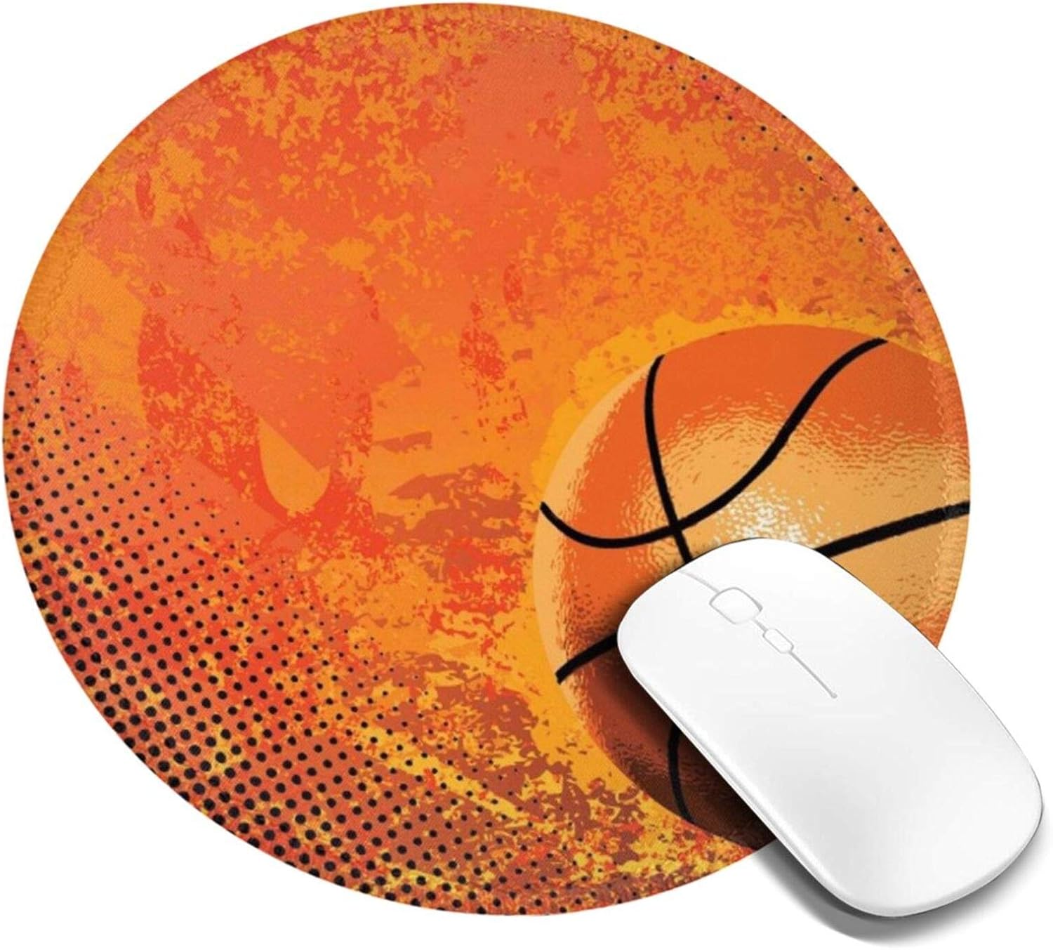 Basketball Mouse Pad, Anti Slip Natural Rubber Mouse Mat