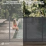 VOUNOT Privacy Netting 1x10m Garden Screening HDPE 75% Shade Anthracite view 6